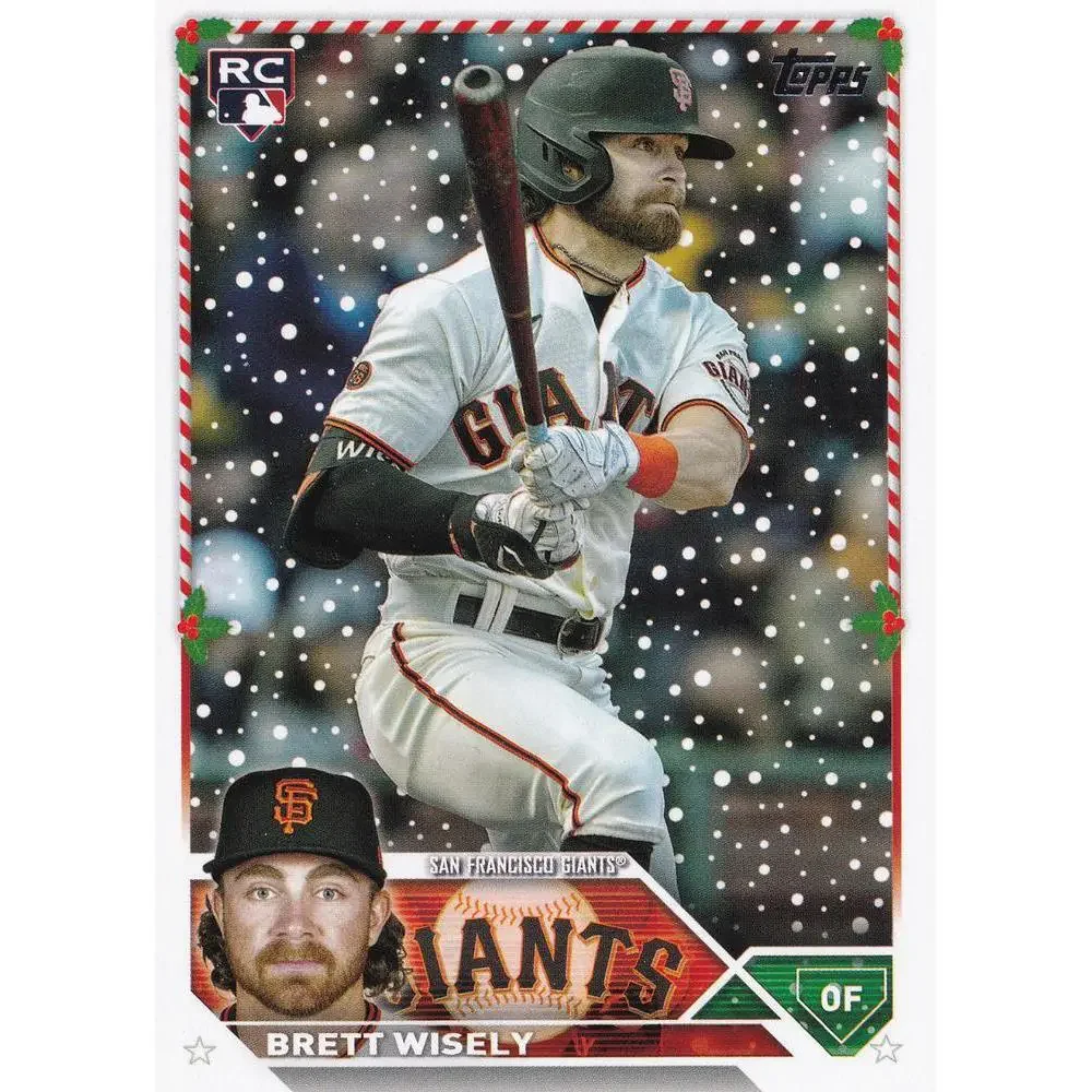 2023 Topps Holiday Brett Wisely RC H56 San Francisco Giants
